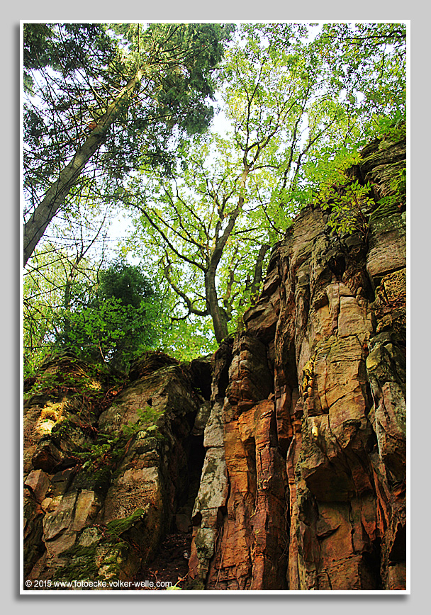 Felsformation Ferschweiler Felsenpfad