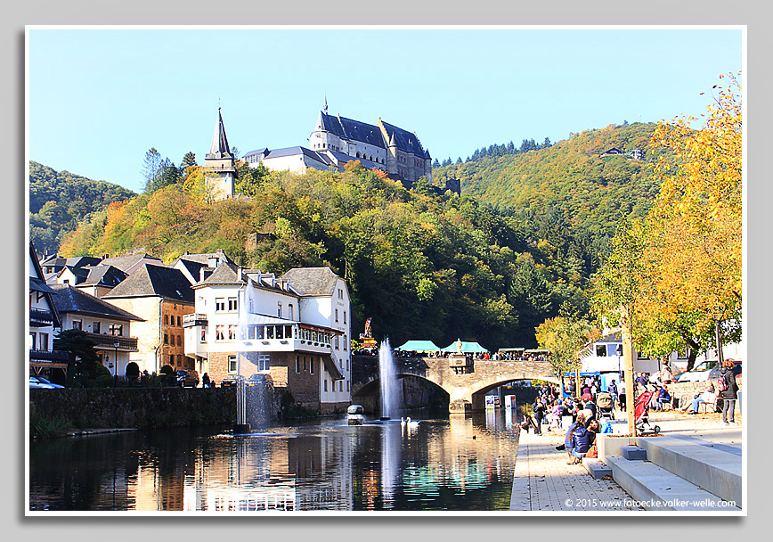 Vianden in Luxemburg am Flüsschen Our