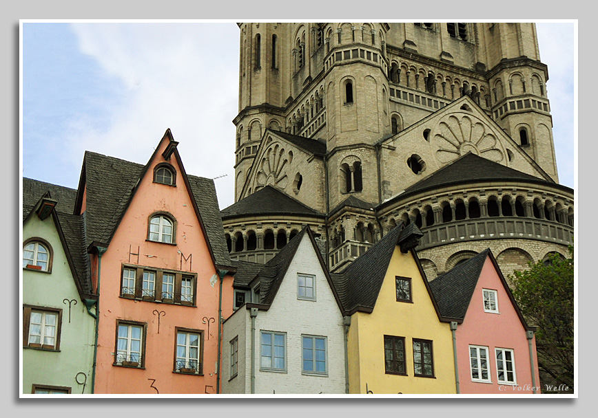 Am Fischmarkt mit Groß St. Martin, Köln