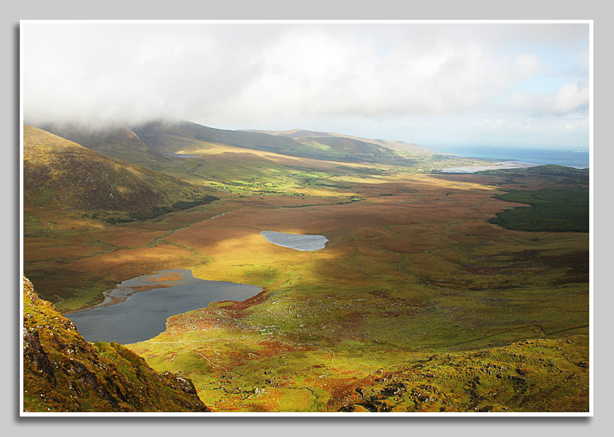 Aussicht vom Connor Pass, Irland